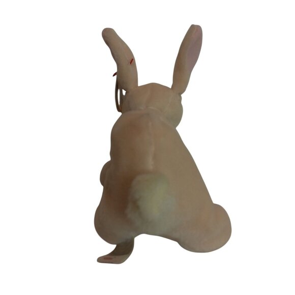 Ty Beanie Baby Nibbler Bunny Plush Toy 1999 Soft Beige Stuffed Animal Tags NEW - Picture 3 of 10